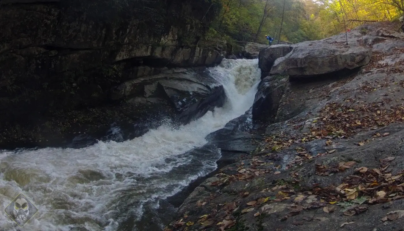 Gorilla, the big rapid of the Green River Narrows, seen from the rocks above